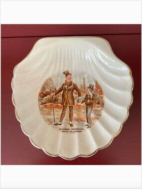 2 For $10 /  Vintage "Micawber and David" (Dickens) Sandland Ware Plate